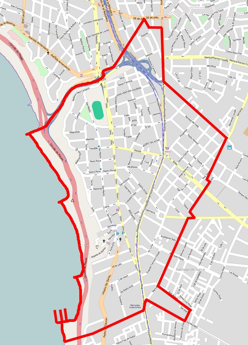 Harta barranco Lima