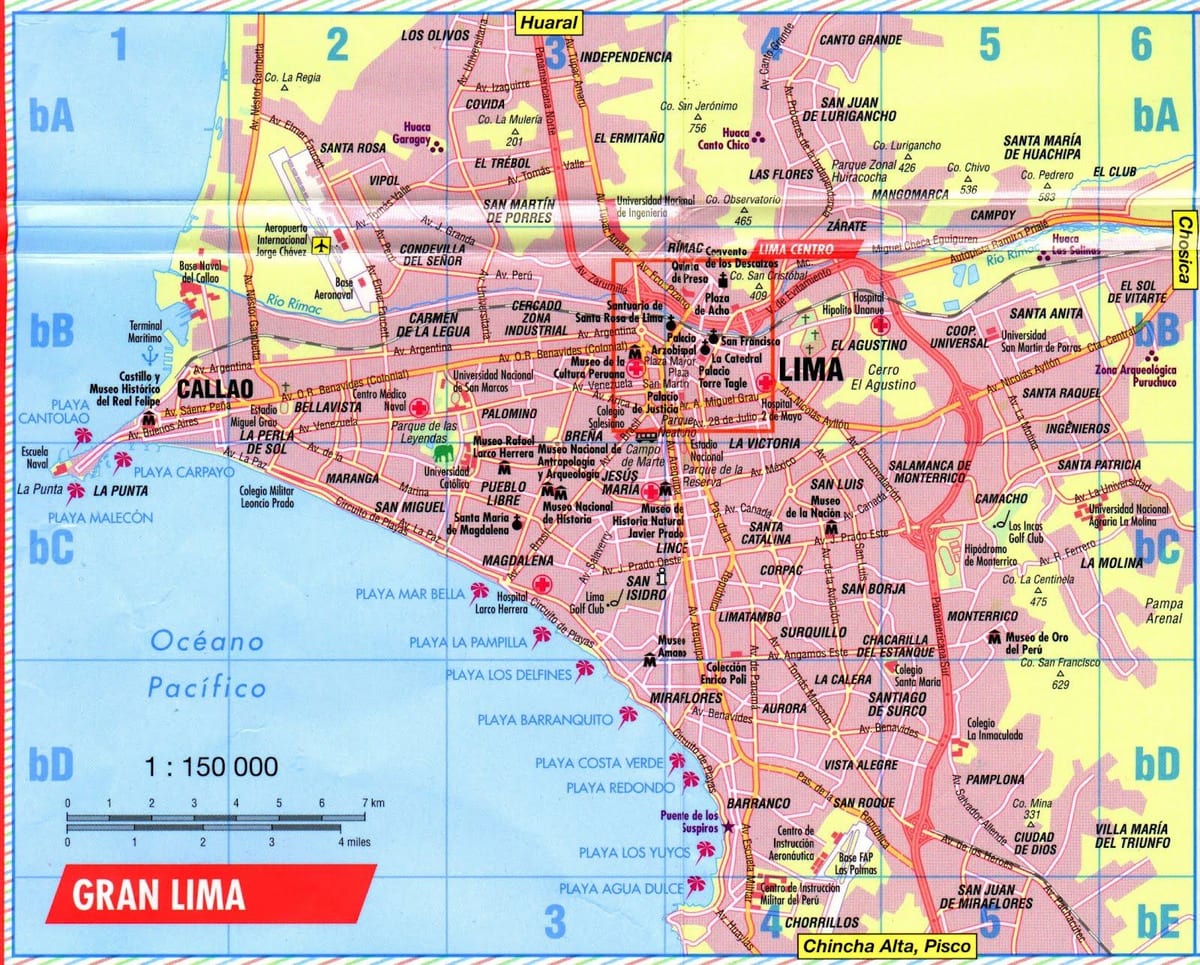 Harta Lima atracții
