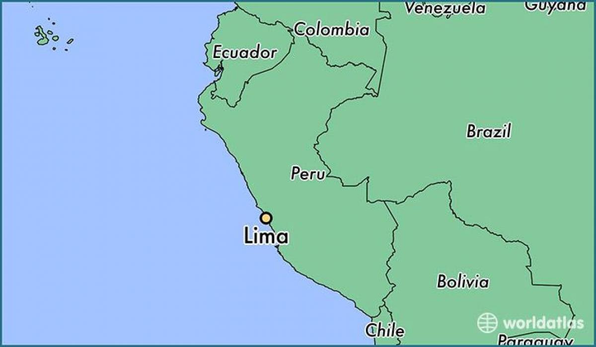 Lima, peru de pe harta lumii