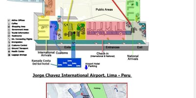 Lima airport terminal hartă