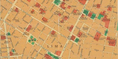 Oraș Lima arată hartă