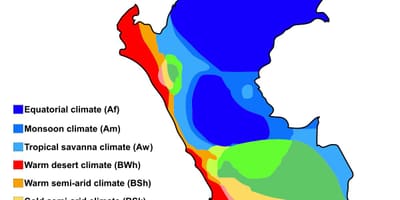 Harta peru climatice